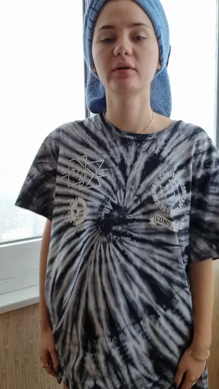 what's under the big t-shirt? ??
