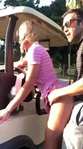 Pretty Slut Gets Her Pussy Fucked and Filled With Cum On The Golf Course