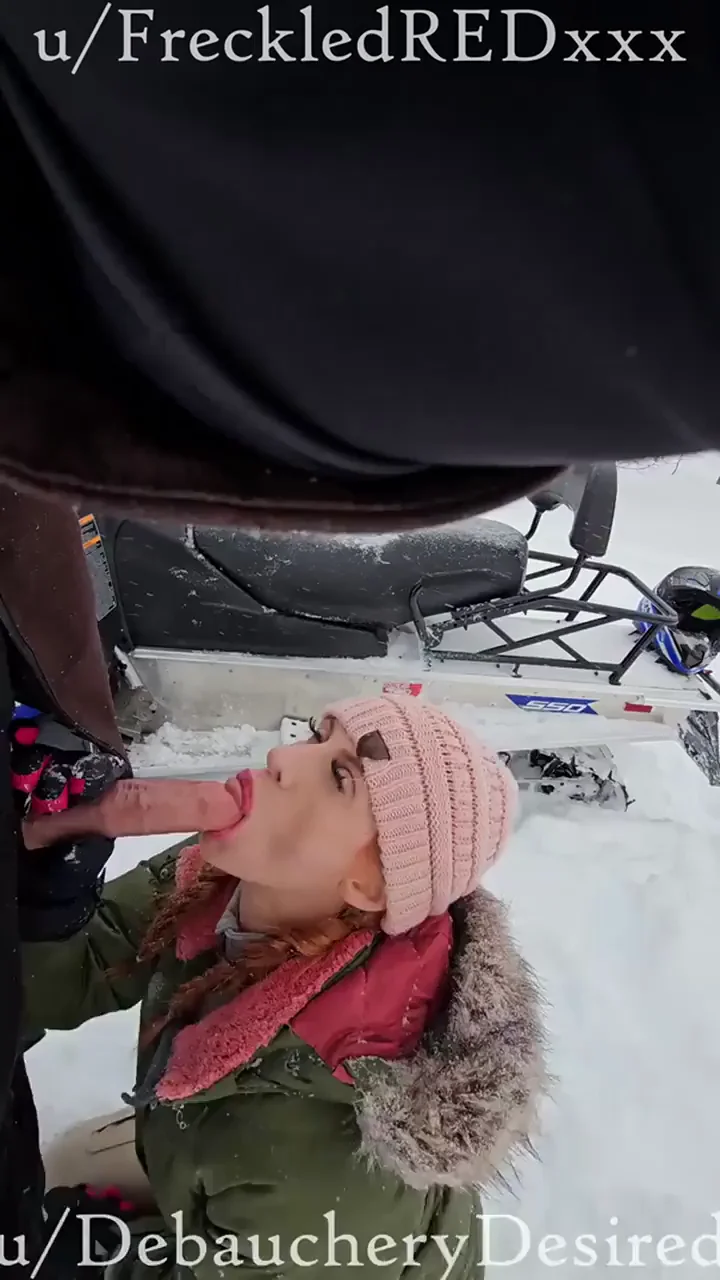 Swallowing it in a snow storm