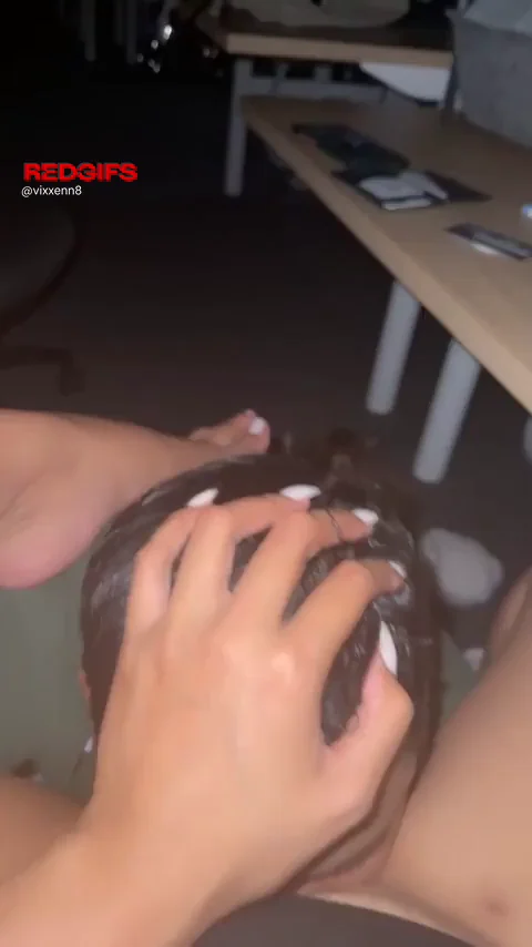 Office Pussy Feast: Curvy Slut Gets Eaten Out Hard 🙈💦