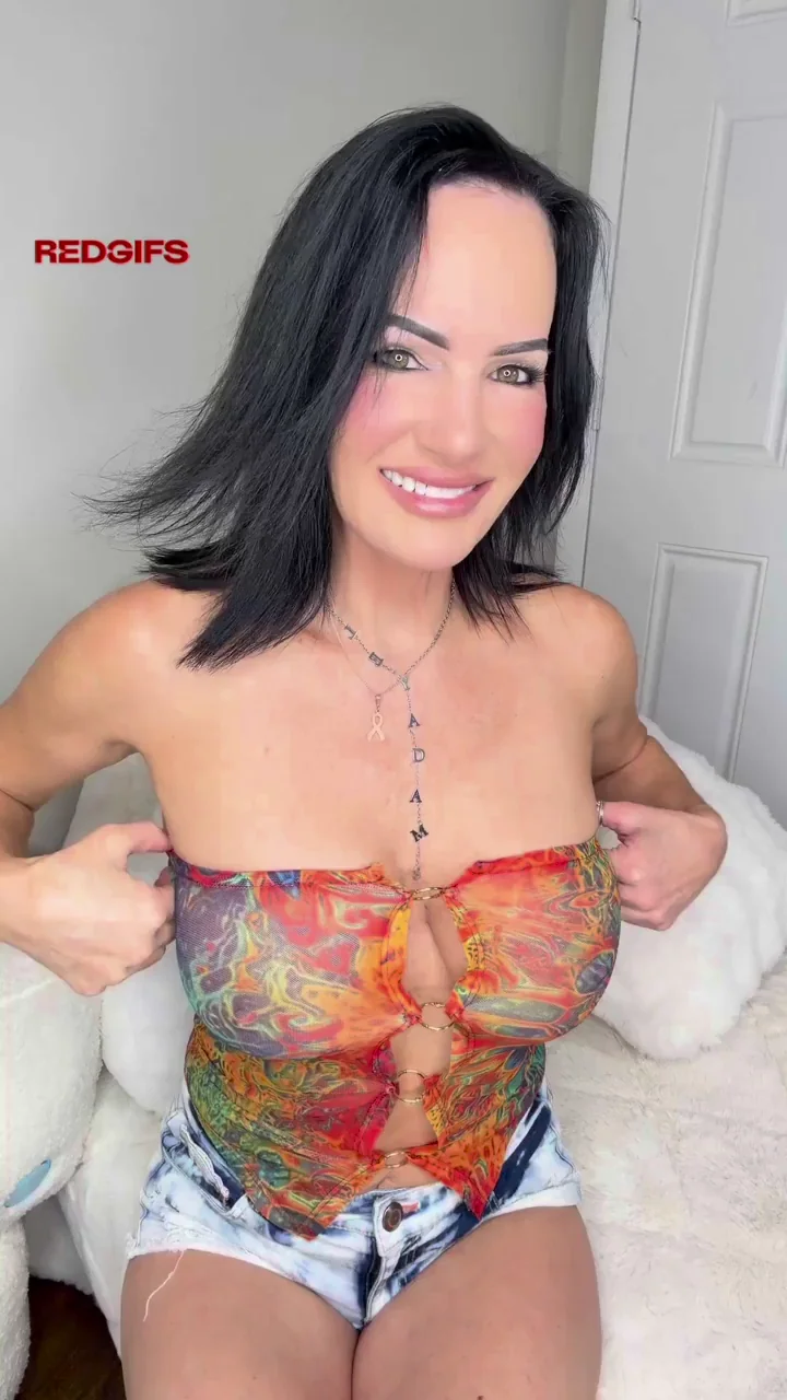 Real Mom's Massive Tits Tease: Curves Dripping Sin