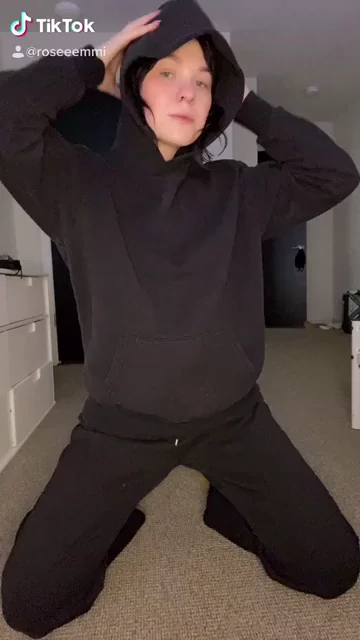 Hoodie Slut's Lightning-Fast Strip Tease Kneel