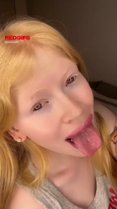 Blonde Amateur Slut Begs for a Massive Cum Load with Tongue Out