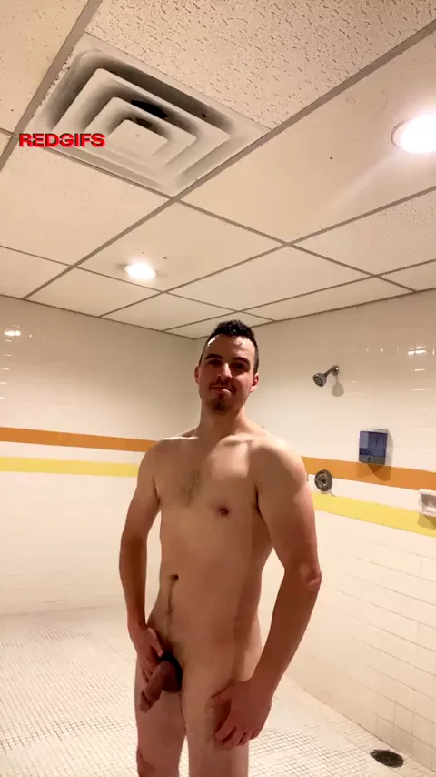 💦 Bro's Communal Shower Cock Tease Showoff (42) 🔥