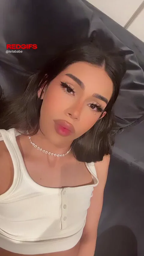 Petite Trans Hottie Teases Her Throbbing Surprise Bulge