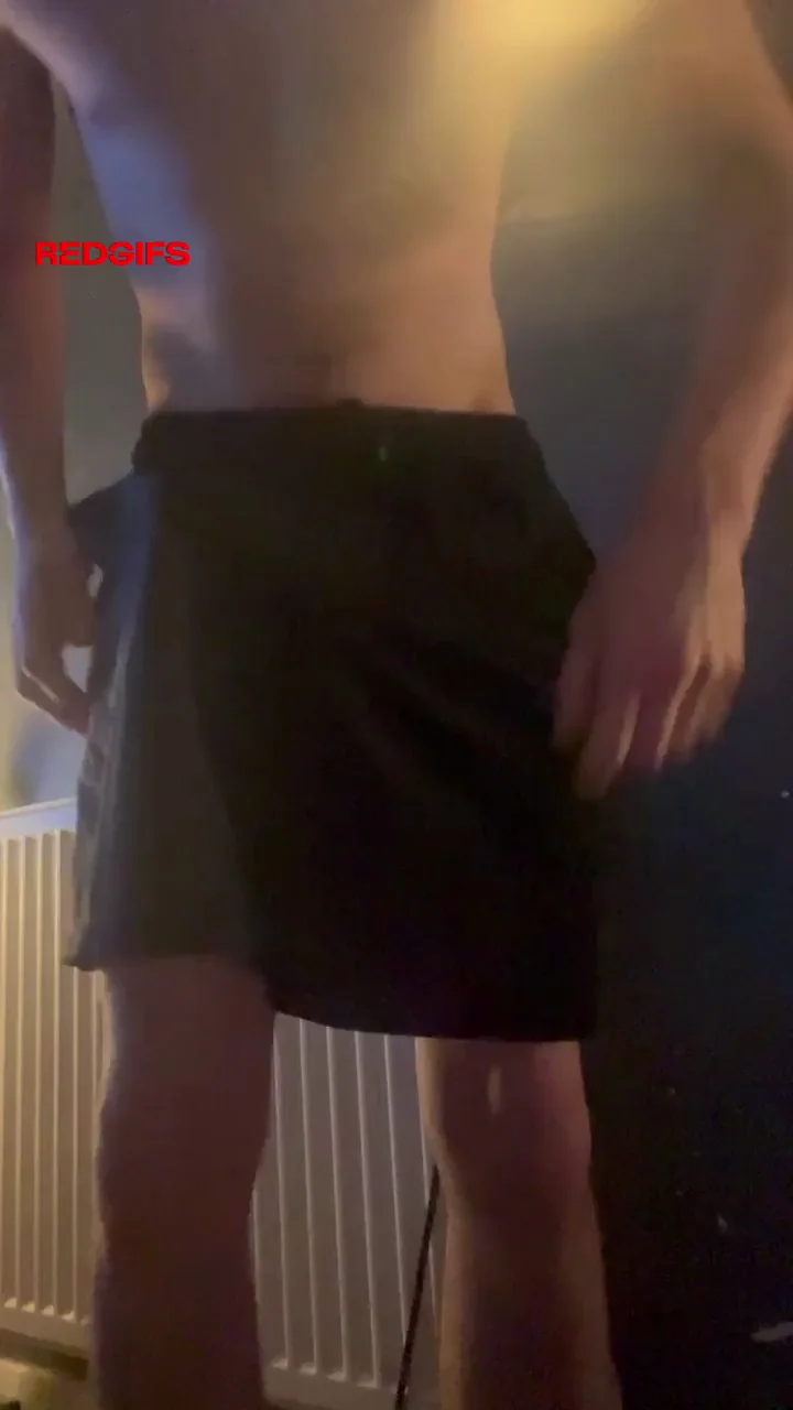 Horny 18yo Stud Flaunts Massive Thick Cock Bulge