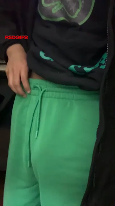 Big Soft BBC Bulging in Grey Joggers