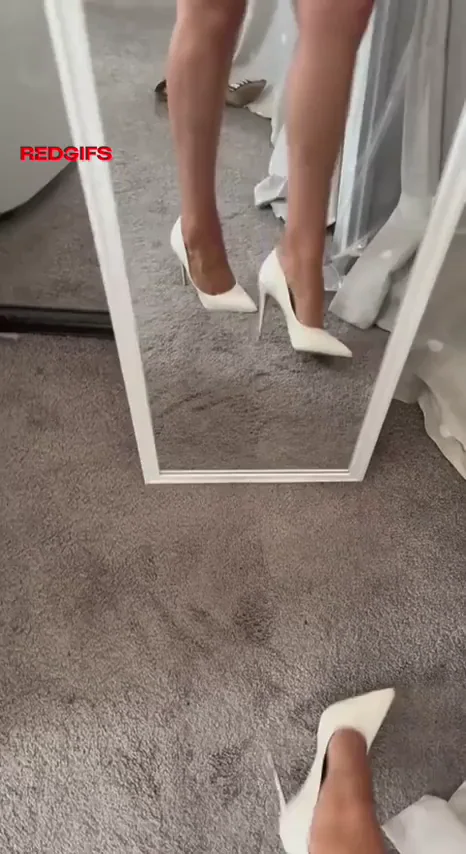 Checking myself out in heels.