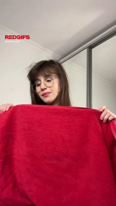 Cute Glasses Teen Teases Pierced A-Cup Nipples