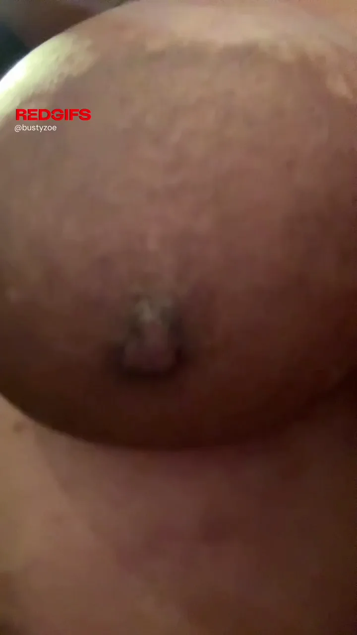 Can I make you happy with a close up of my big brown areolas?