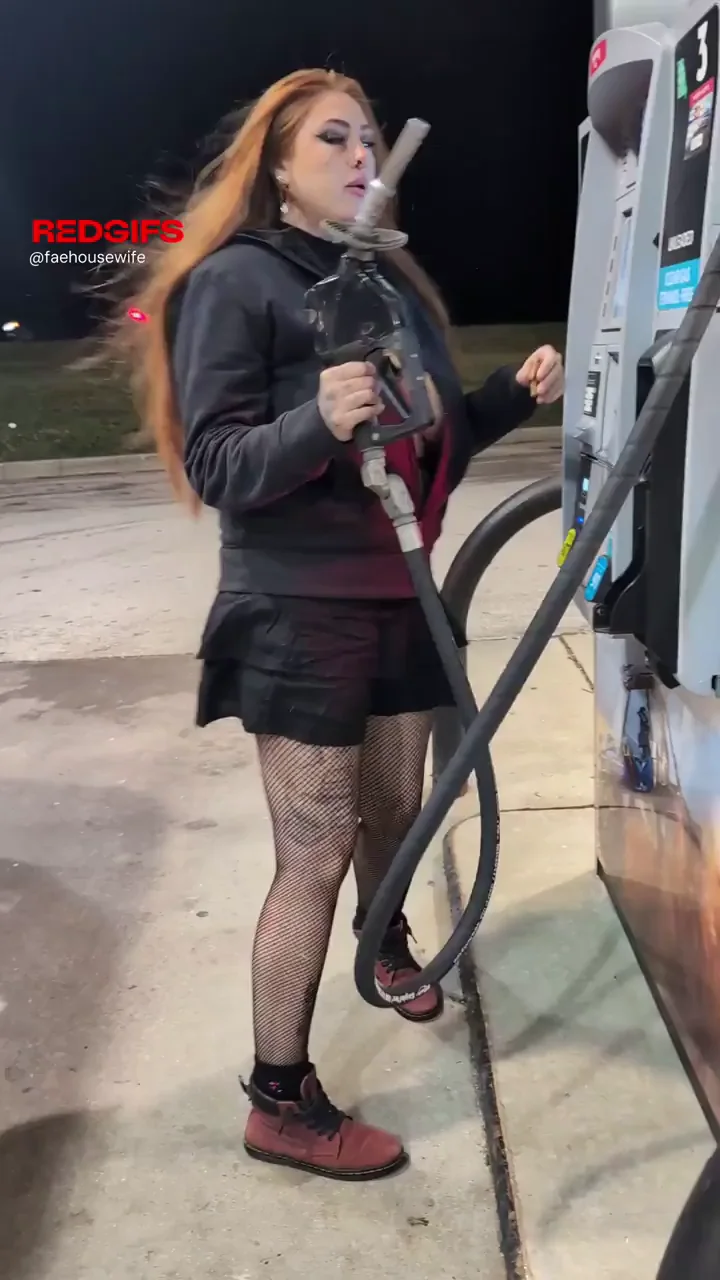 Just casually pumping gas...