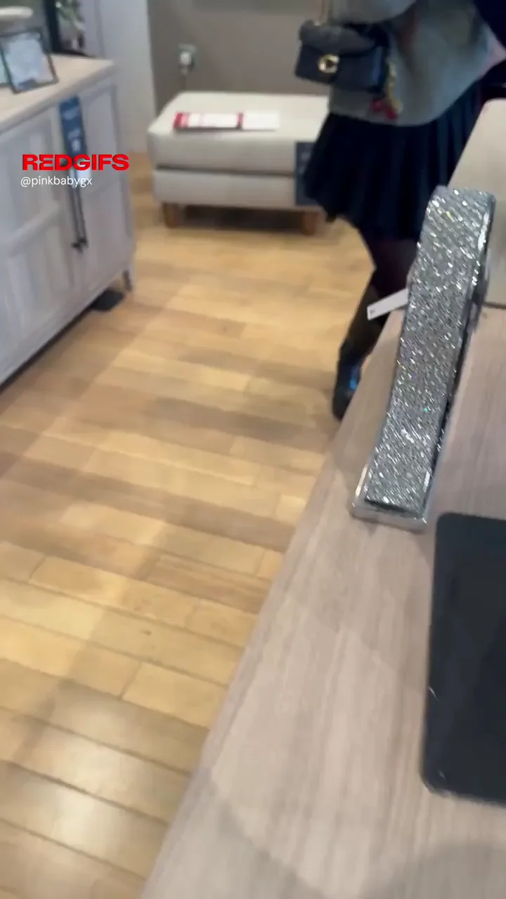 Busty Pigtail Slut Caught Flashing Tits in Store - Lady Spots Her!