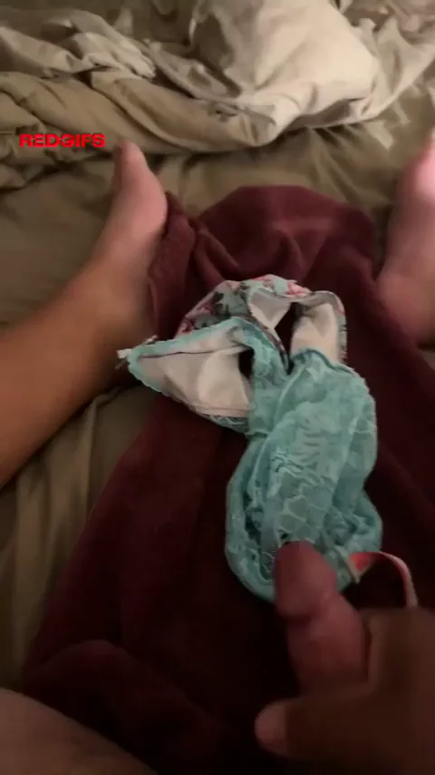 Cumming into wife’s panties while she’s away!