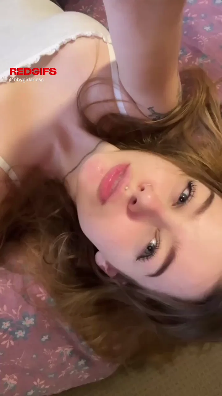 Teen Slut's Long Tongue Drips Thick Creamy Spit in Your Face