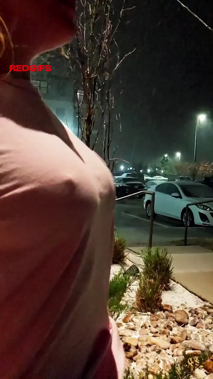 Making sure my tits enjoyed the snow