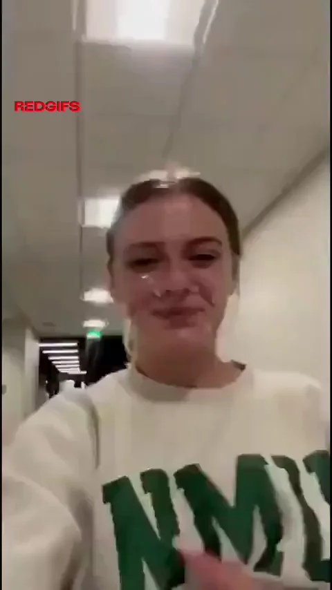 College girl flashing her dorm