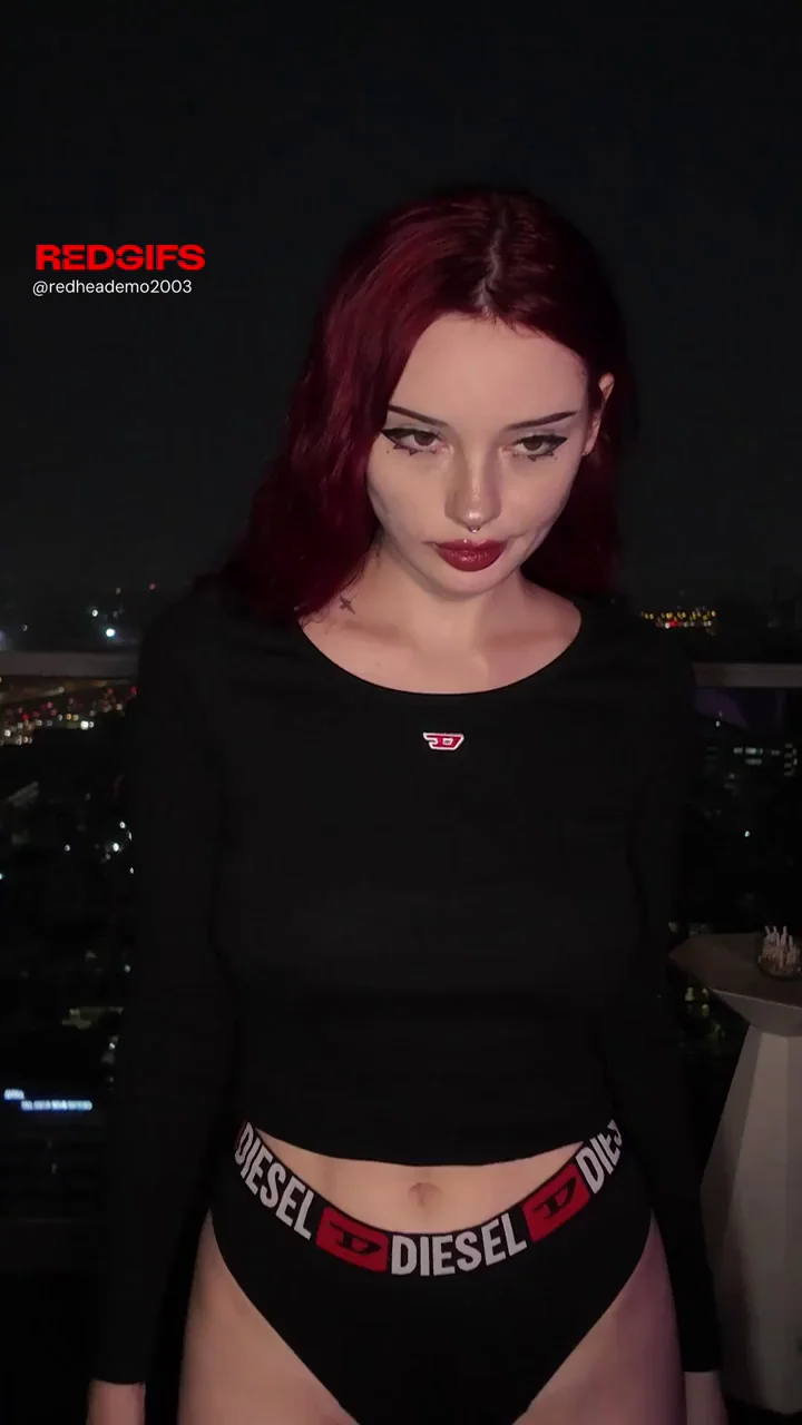 🔥 Fiery Redhead Goth Slut Teases Massive Tits Begging Your Rough Grip 💋