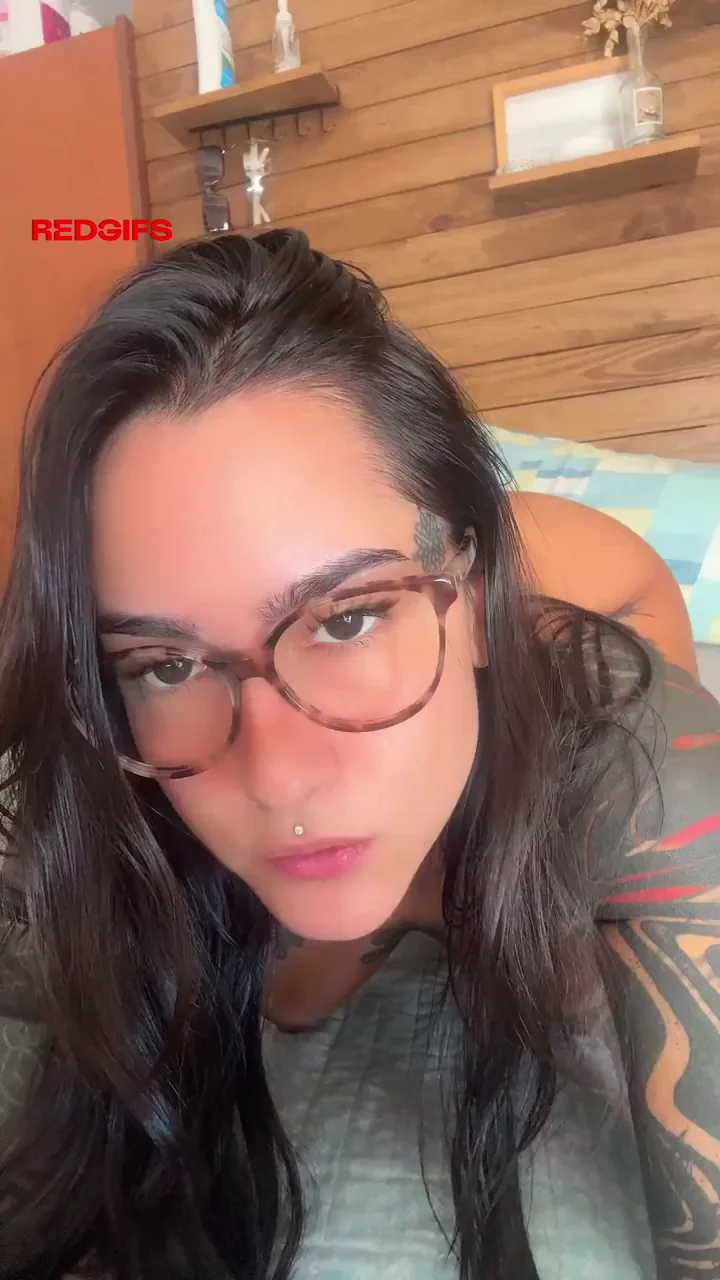 Goth Whore's Naughty Secret Tease with Tattoos and Curves