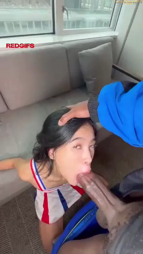 My friend loves sucking GIANT black cock