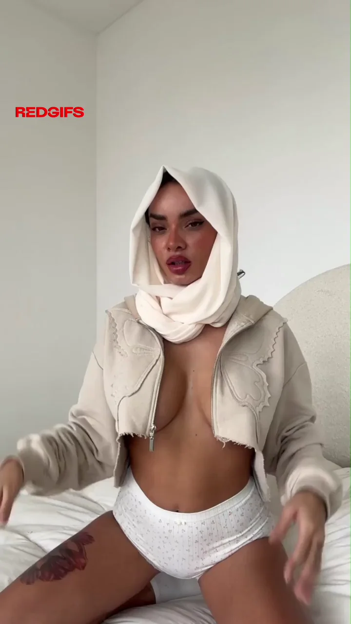 Brown Slut Angel Hott's Massive Tits in Hijab Tease 😈🍫💦