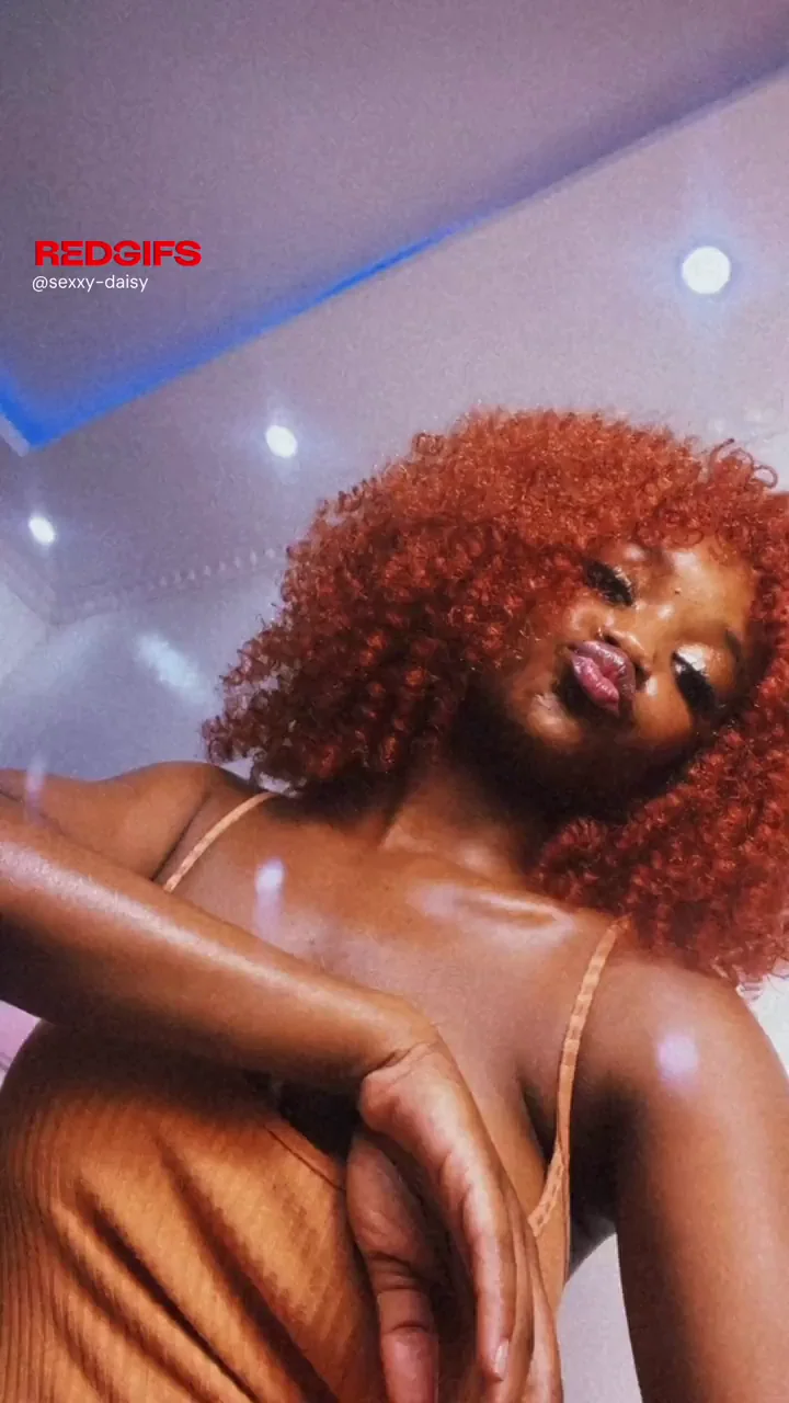 Ebony Bombshell Feelin' Slutty in Tight Ribbed Dress