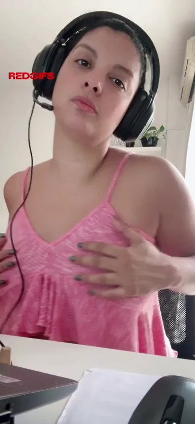 Gaming Slut in Pink Lingerie Teases Tits Before Hardcore Fuck Fest ;)