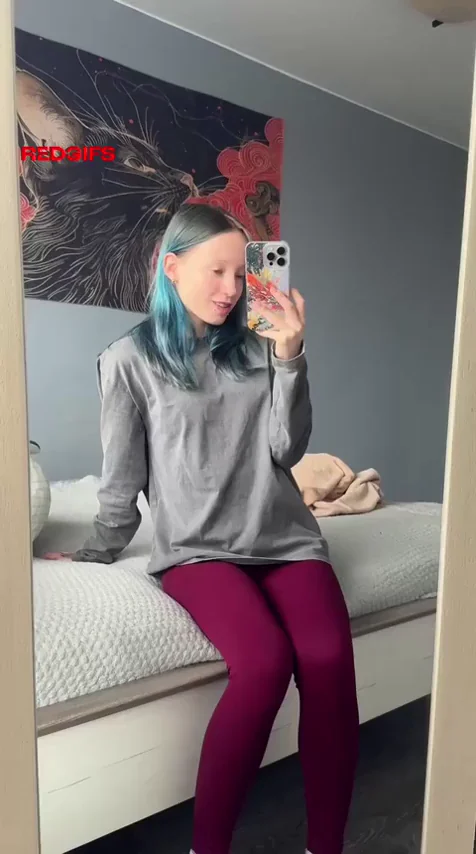Teen TikTok Slut Strips to Bare Pussy and Tiny Tits