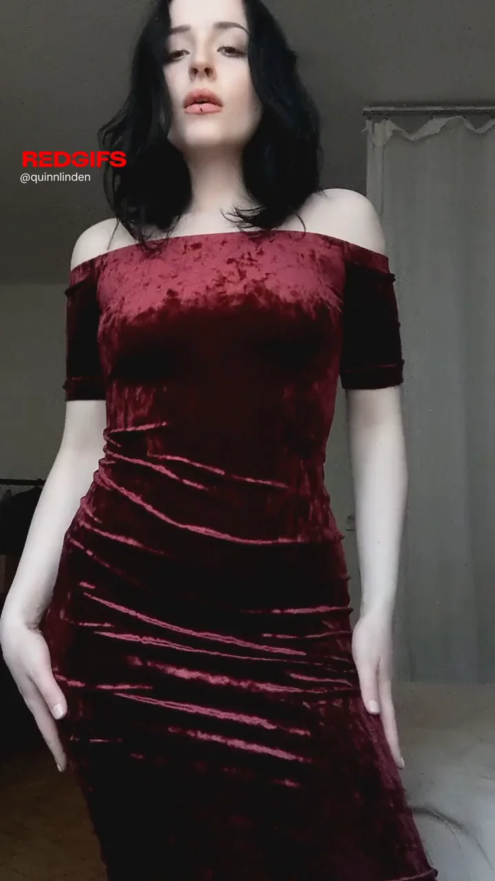 Bet You Can't Last: Quick Finish Challenge in Tight Red Velvet Dress 😈💦
