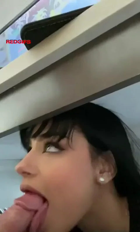 Wow she must have a really deep throat