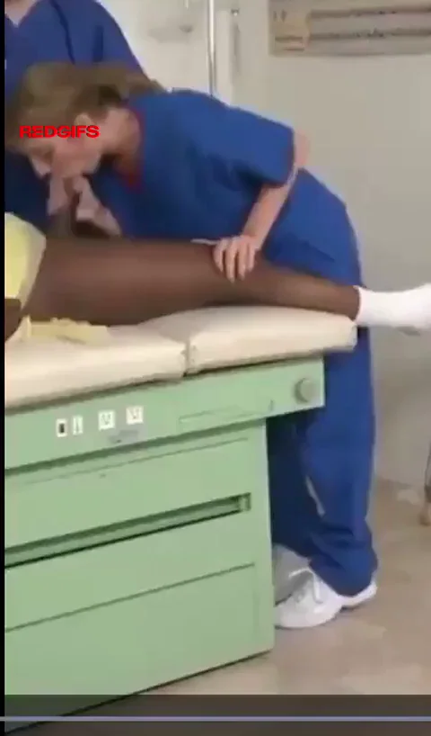 Naughty Nurse Daughter Busted Sucking Massive BBC on Shift