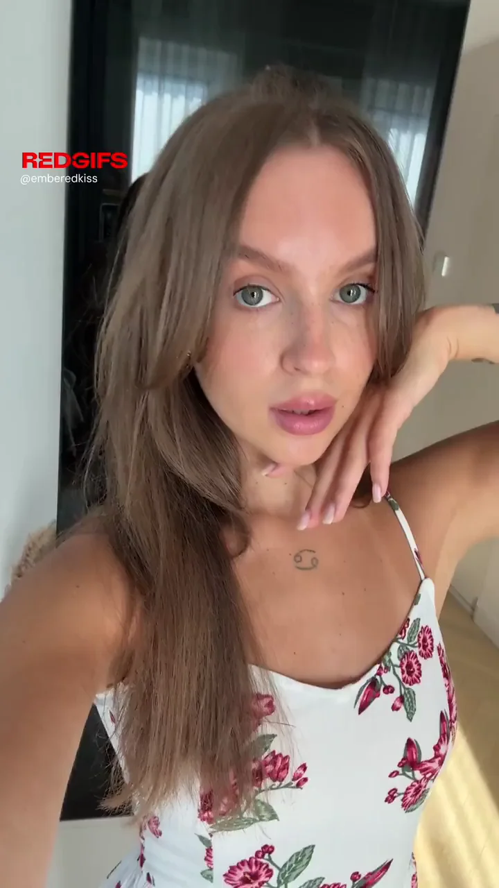 Drenched Teen Slut Teasing Her Juicy Tits in Floral Slip