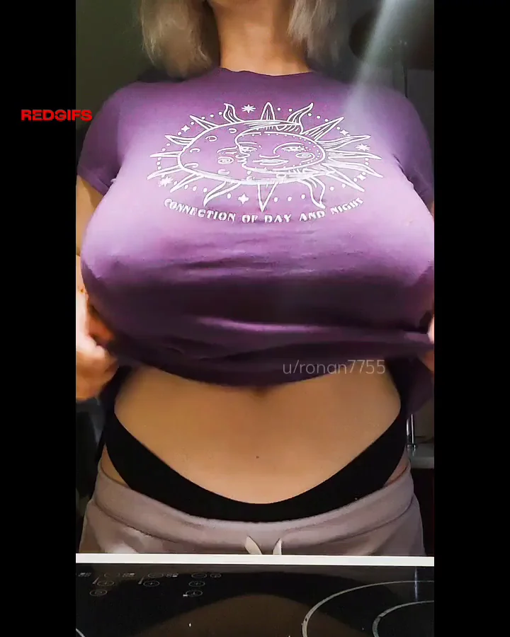 Busty MILF Momma's Massive Tit Tease Reveal