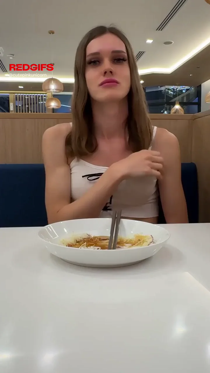 Bestie Feminizes Me into a Slutty Trans Hottie in Public Eatery