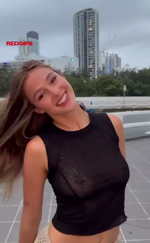 Ella Alexandra's Sheer Top Tease with Massive Tits 😍🍈🍈