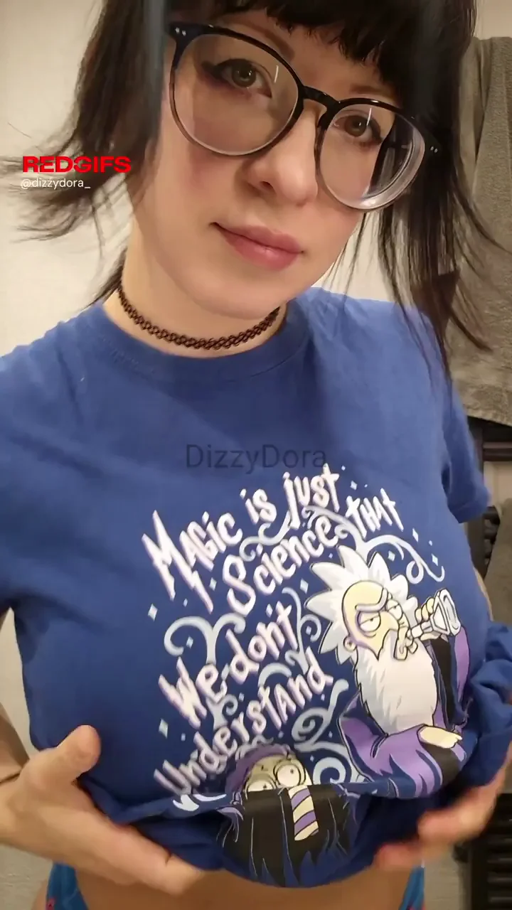 My favorite rick &amp; morty shirt and a nice boob reveal