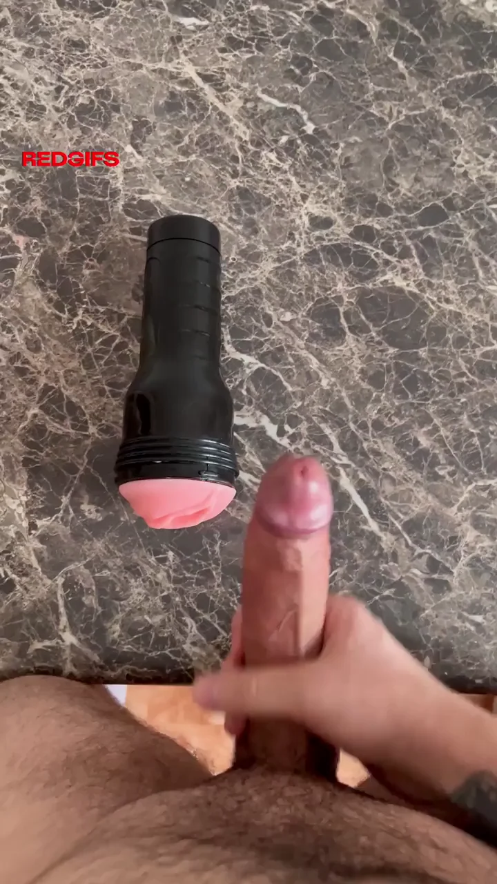 Morning Wood Pound 💦 Fleshlight Fuck & Table Cum Blast 😈🍆