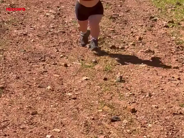flashing boobs in forest