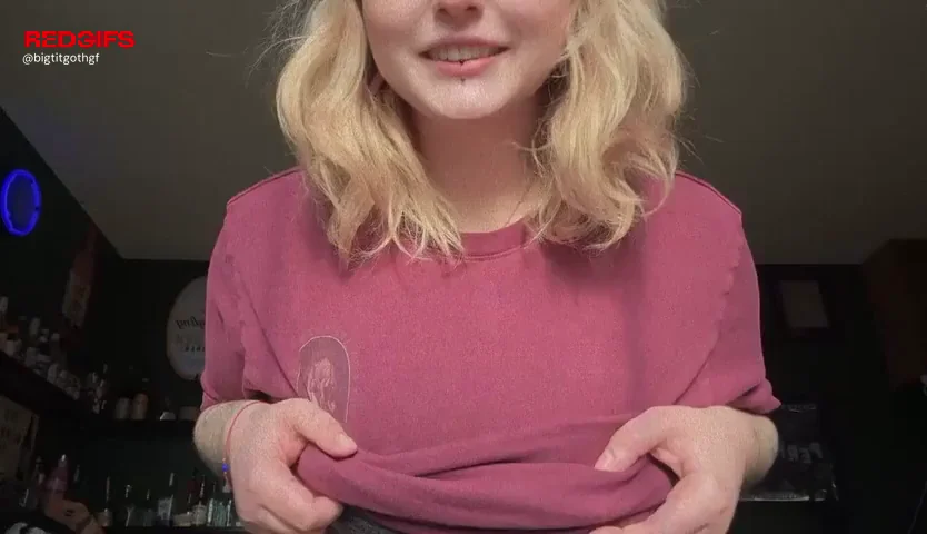 🖤 Brainless Big Tiddy Emo Slut Teases Her Massive Jugs 💦