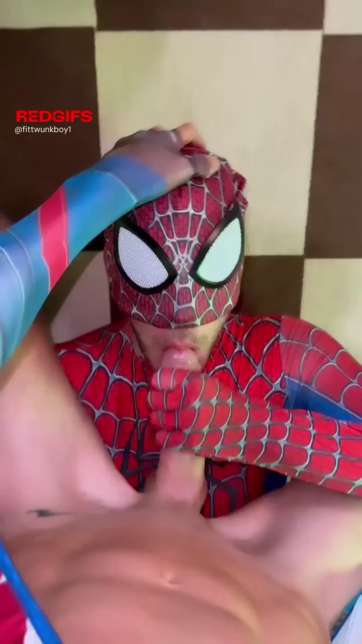 Spider-Man Cosplay Slut Deepthroats My Massive Cock