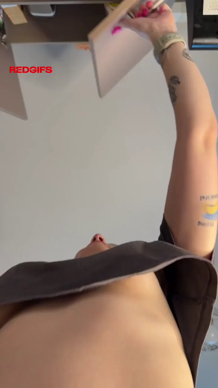 the angle from below is very cute