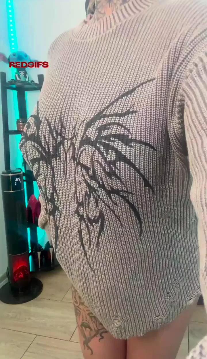 With or without sweater (reveal)