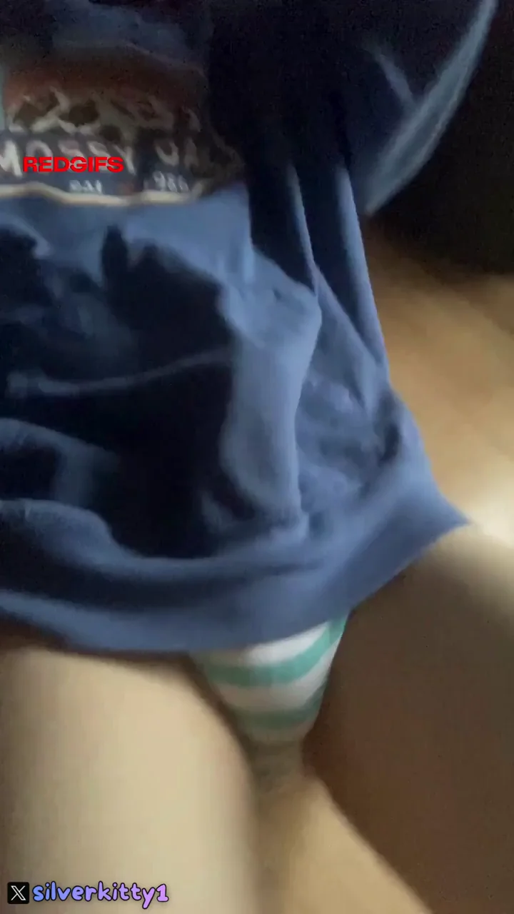 even my oversized hoodie can't hide my needy femboy cock :3