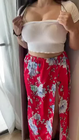 My dress looks good! But what's under it's even better!