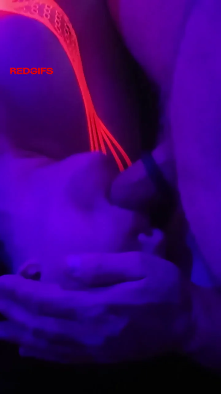 Neon Nights: Curvy Babe's Tits Glow & Bounce Every Fuckin' Night 🔥🍑
