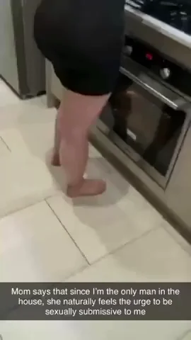 Mom's Kitchen Free-Use Slut: Fat Ass Bent Over Oven