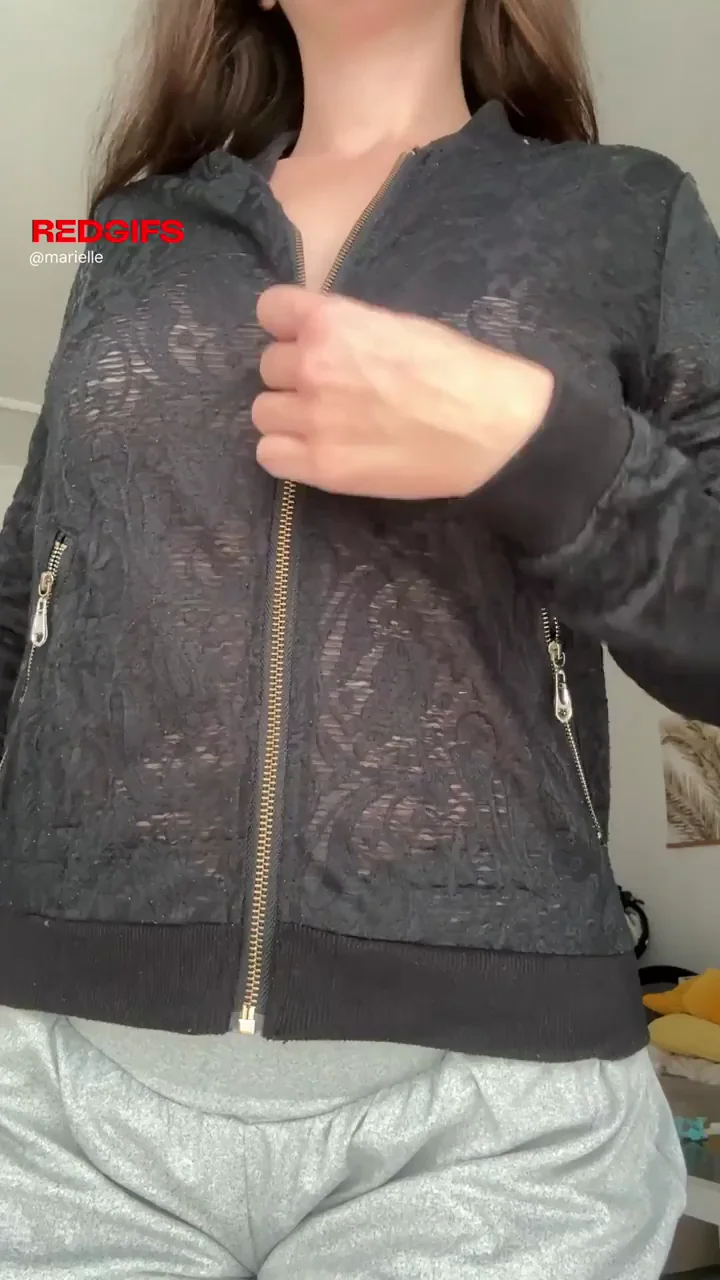 Unzipping My Massive Perky Titties 💦🍈🍈