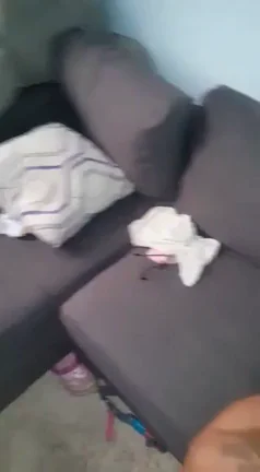 Throat-Fucked Raw: Cock Buried Balls-Deep on Curvy Couch Slut