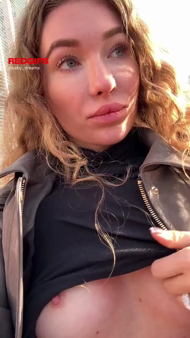 Spontaneous decision to go topless at the store