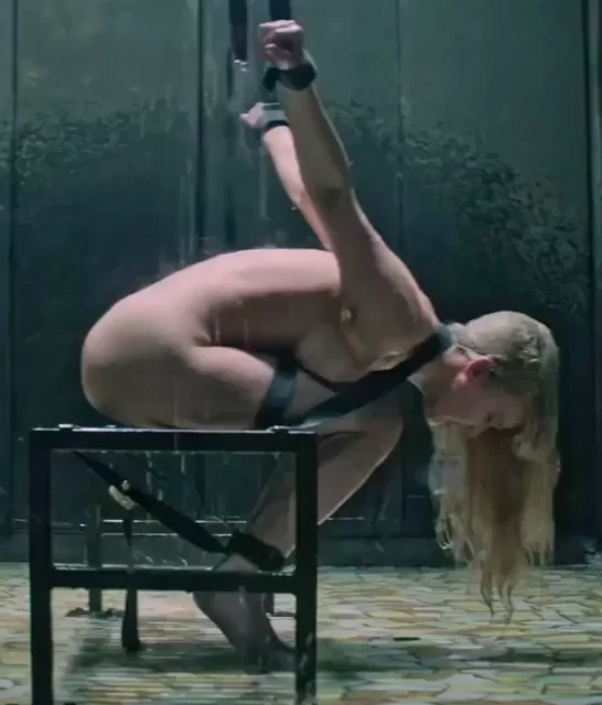 Jennifer Lawrence tied and ready for use (red sparrow)