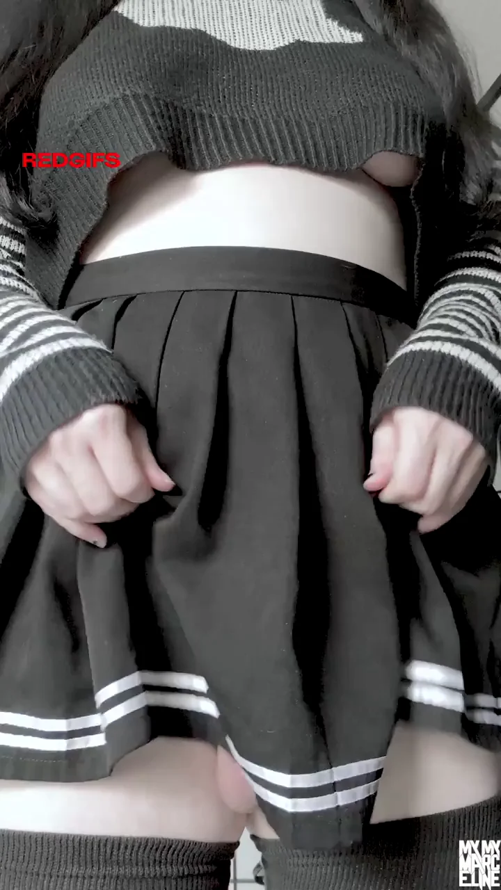 Get on your knees for goth girl cock?